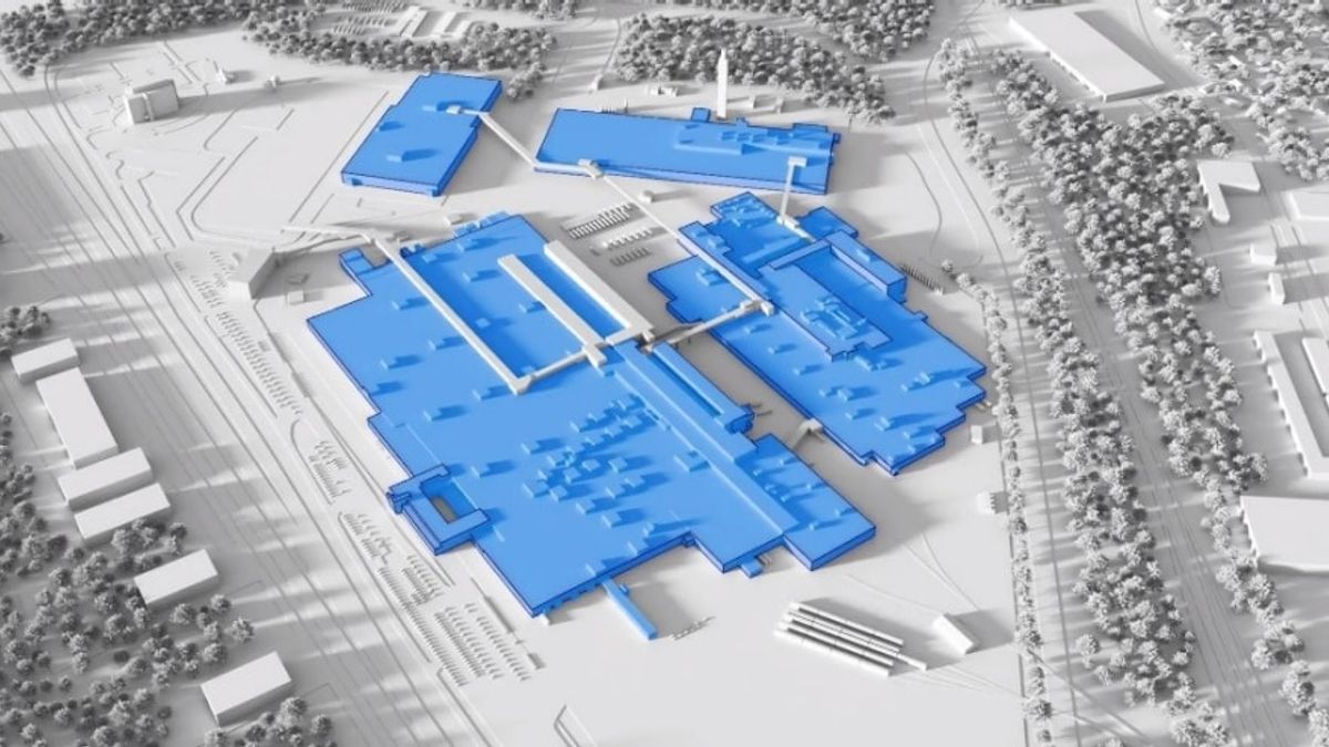 A rendering of Ford's Oakville, Ontario, plant transformation.